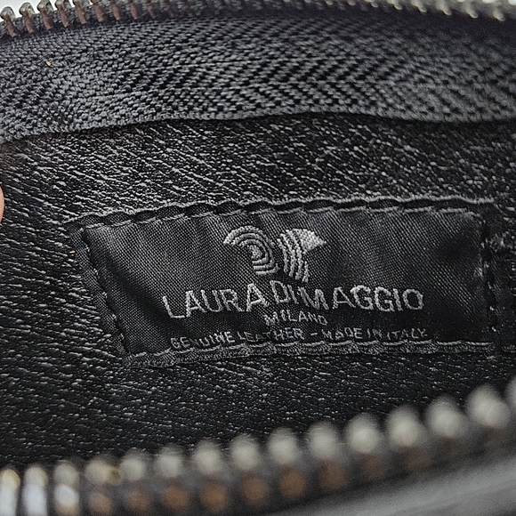 Laura Dimaggio  Milano Genuine Leather Wristlet Purse with Real Fur - Picture 5 of 5